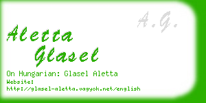 aletta glasel business card